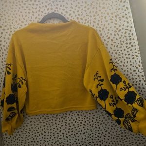 Flora crop top high neck sweater
